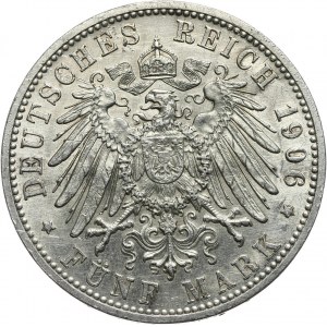 Niemcy, Badenia, Fryderyk I, 5 marek 1906, złote gody