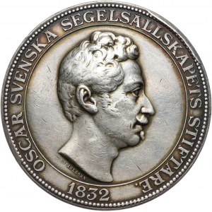 Szwecja, Oskar I, medal z 1832 roku, Posejdon