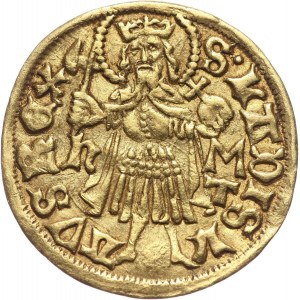 Węgry, Maciej Korwin 1458-1490, goldgulden bez daty, Nagyszeben