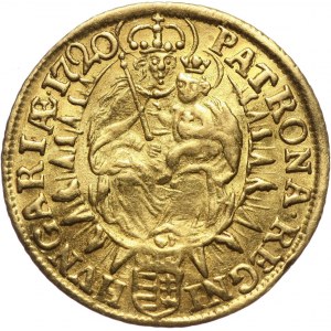 Węgry, Karol VI, dukat 1720 KB, Kremnica