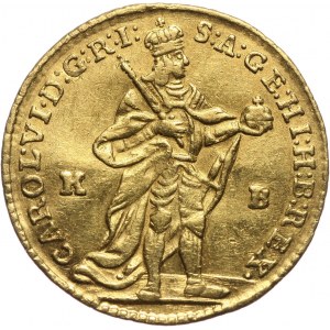 Węgry, Karol VI, dukat 1738 KB, Kremnica