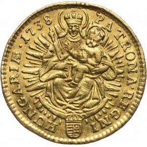 Hungary, Karl VI, Ducat 1738 KB, Kremnitz