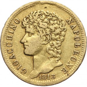 Włochy, Neapol i Sycylia, Joachim Murat, 40 lirów 1813