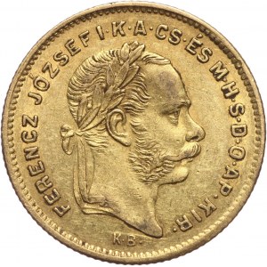 Hungary, Franz Josef I, 4 Forint = 10 Francs 1870 KB, Kremnitz