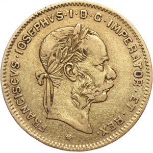 Austria, Franciszek Józef I, 4 floreny = 10 franków 1885, Wiedeń
