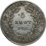 Powstanie Listopadowe, 5 złotych 1831 KG, Warszawa