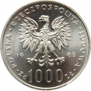 PRL, 1000 złotych 1983, Jan Paweł II