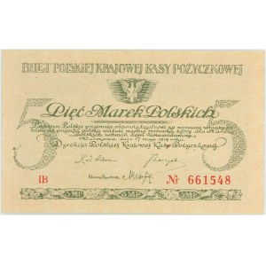 II RP, 5 marek polskich 17.05.1919, seria IB