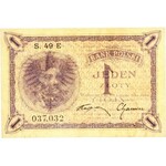 II RP, 1 złoty 28.02.1919, seria 49 E