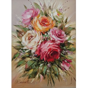 Nadia Levicka, Blumenstrauß aus Rosen