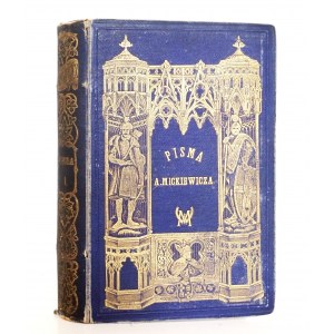 Mickiewicz A., PISMA t.1, Paris 1861, complete edition [portrait, binding].