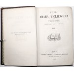 Mickiewicz A., POEZIE, POLITICKÉ ČLÁNKY, 1869 [Karylla litewska powieść litewska] Díla Adama Mickiewicze. T. 1.
