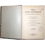 Piwocki J., ZBIÓR USTAW I REGULATIONS ADMINISTRACYJNYCH, Bd. 2, 1910 [ Polizei; Gendarmerie; Bergbau, Bauwesen, Landwirtschaft, Religion, Handel, Schatzamt].