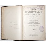 Piwocki J., ZBIÓDKA USTAW I REGULATIONS ADMINISTRACYJNYCH, zv. 4, 1912 [zdravotníctvo; lekárnictvo; lieky; kúpele, sanatóriá, vodoliečebné zariadenia; zdravotnícke zariadenia a liečebné náklady; predpisy o infekčných chorobách; hygienická polícia; jedy