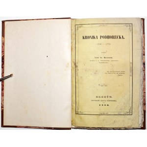 Rzewuski L., KRONIKA PODHORECKA, 1860