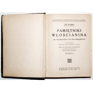 Słomka J., PAMIĘTNIKI WŁOŚCIANINA, 1929