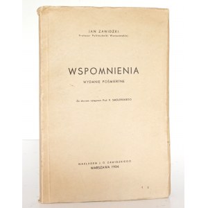 Zawidzki J., WSPOMNIENIA, 1934