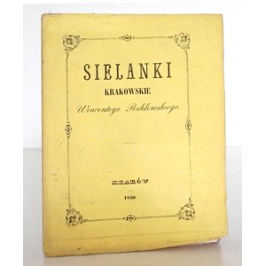 Reklewski W., SIELANKI KRAKOWSKIE, 1850