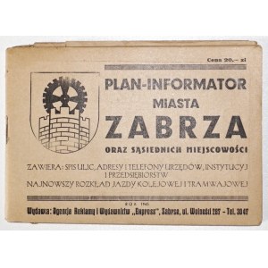 Slávik S., ZABRZE plán-informátor, 1945