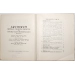 ARCHIWUM HISTORJI I FILOZOFJI MEDYCYNY, 1929 [oraz historji nauk przyrodniczych], t.IX, z.1, [Józef Strusś; Szymon z Łowicza; rusyfikacja na polu lecznictwa; O rysunku anatomicznym oka; Przyszłość wiedzy lekarskiej w świetle Prawa Stworzenia; Wspomnieni