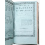 (Śniadecki, Jundziłł), DZIENNIK WILEŃSKI 1821 (II półrocze) selten! [Stich] [Geschichte, Wirtschaft, Reisen, Landwirtschaft, Bauwesen, Chemie, Physik, Naturgeschichte, Kunst, Poesie, Literatur].