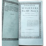 (Śniadecki, Jundziłł), DZIENNIK WILEŃSKI 1821 (II półrocze) selten! [Stich] [Geschichte, Wirtschaft, Reisen, Landwirtschaft, Bauwesen, Chemie, Physik, Naturgeschichte, Kunst, Poesie, Literatur].