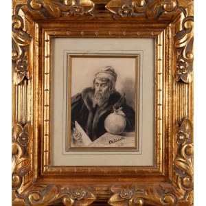 Michel Elviro ANDRIOLLI (1836 - 1893), Portrét Johna Dee (kouzelník a astrolog), 1888
