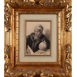 Michał Elwiro ANDRIOLLI (1836 - 1893), Portret Johna Dee (Mag i Astrolog), 1888