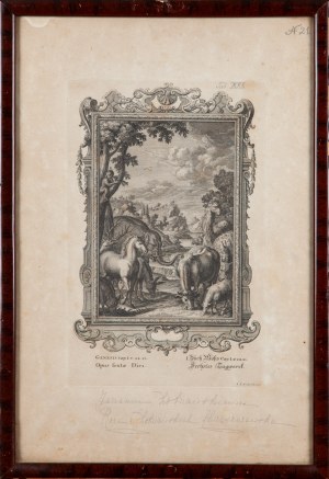 Jacob Andreas FRIEDRICH (1684 - 1751), Opus sextae Diei (scena z Księgi Rodzaju)