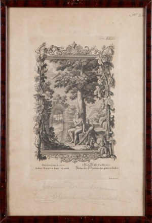 Hieronymus SPERLING (1695 - 1777), Arbor Scientiae boni et mali (scena z Księgi Rodzaju)