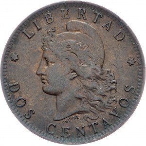 Argentina, 2 Centavos 1890