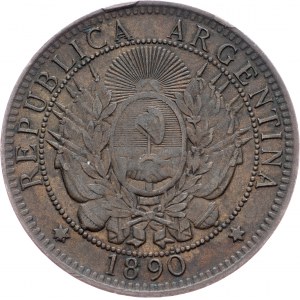 Argentina, 2 Centavos 1890