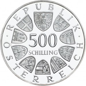 Austria, 500 Schilling 1985, Vienna