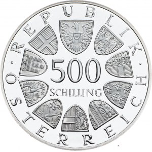 Austria, 500 Schilling 1987, Vienna