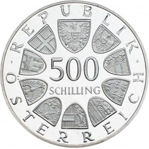 Austria, 500 Schilling 1988, Vienna