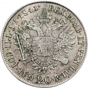 Austria-Hungary, 20 Kreuzer 1841, A, Vienna