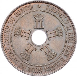 Belgian Congo, 10 Centimes 1888