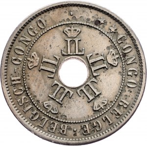 Belgian Congo, 20 Centimes 1909