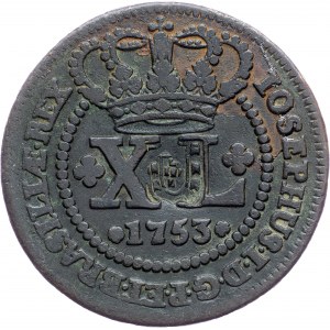 Brazil, 40 Reis 1753