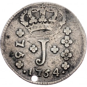 Brazil, 75 Reis 1754