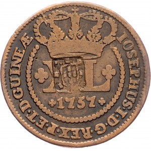 Brazil, 40 Reis 1757