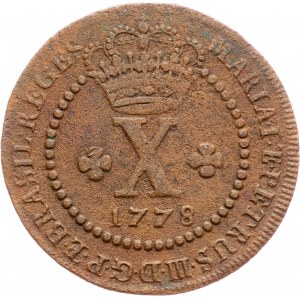 Brazil, 10 Reis 1778