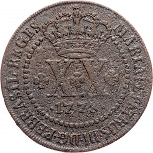 Brazil, 20 Reis 1778