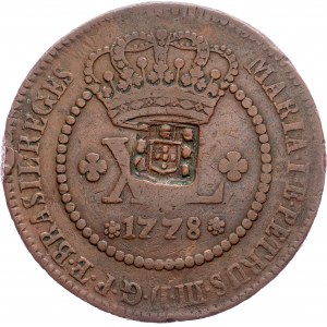 Brazil, 40 Reis 1778