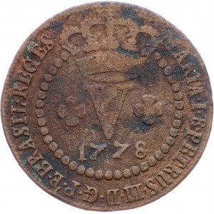 Brazil, 5 Reis 1778