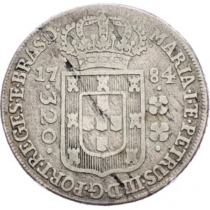 Brazil, 320 Reis 1784