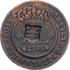 Brazil, 40 Reis 1786