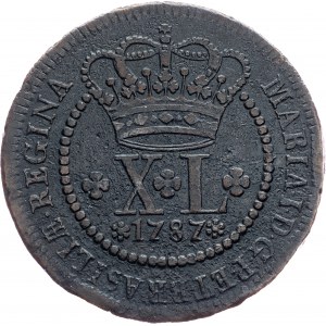 Brazil, 40 Reis 1787