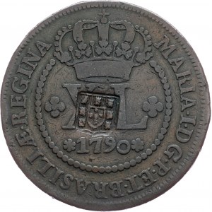 Brazil, 40 Reis 1790