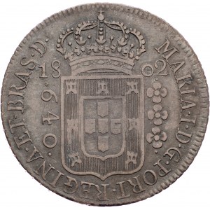 Brazil, 640 Reis 1802